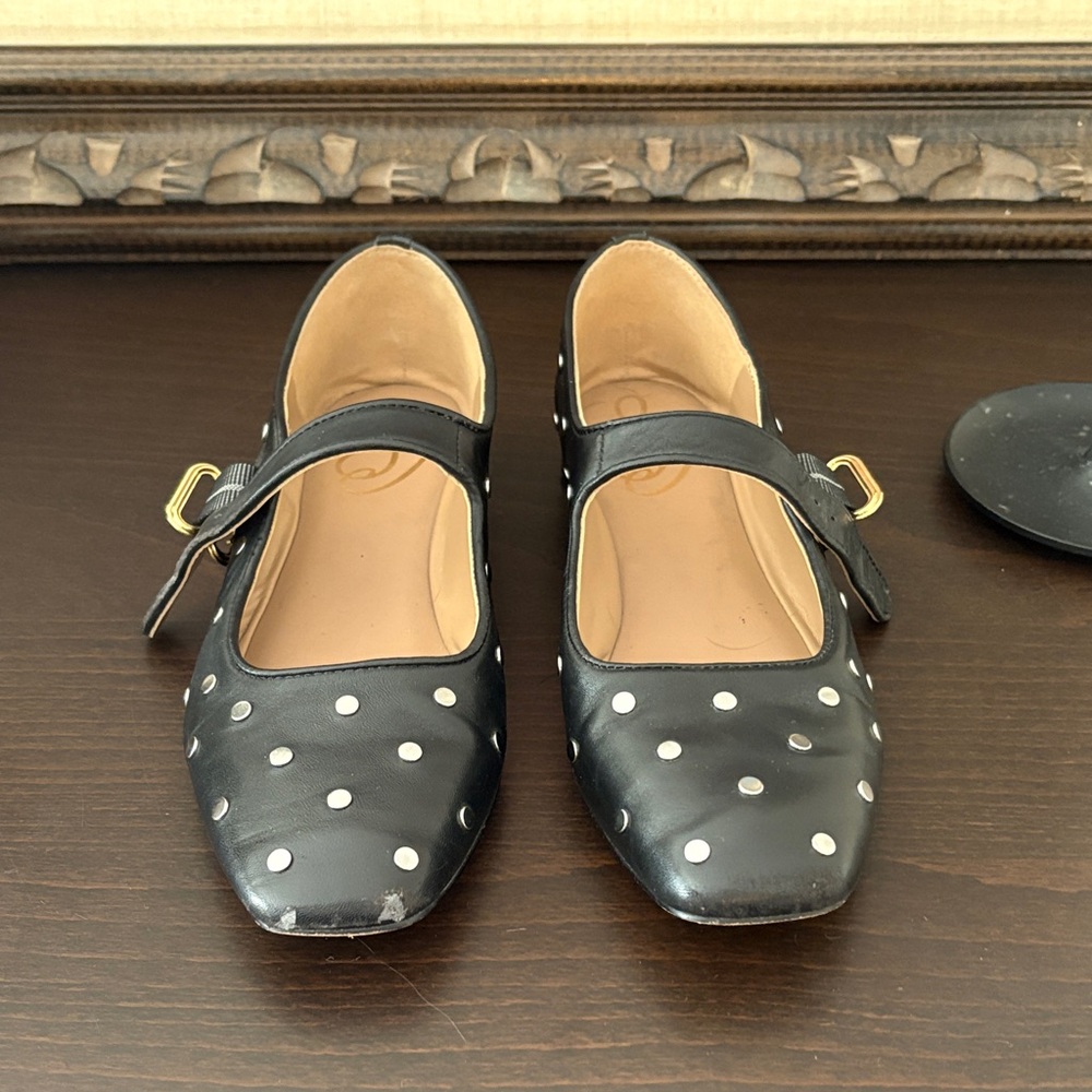 Sam Edelman Michaela studded black Mary Janes